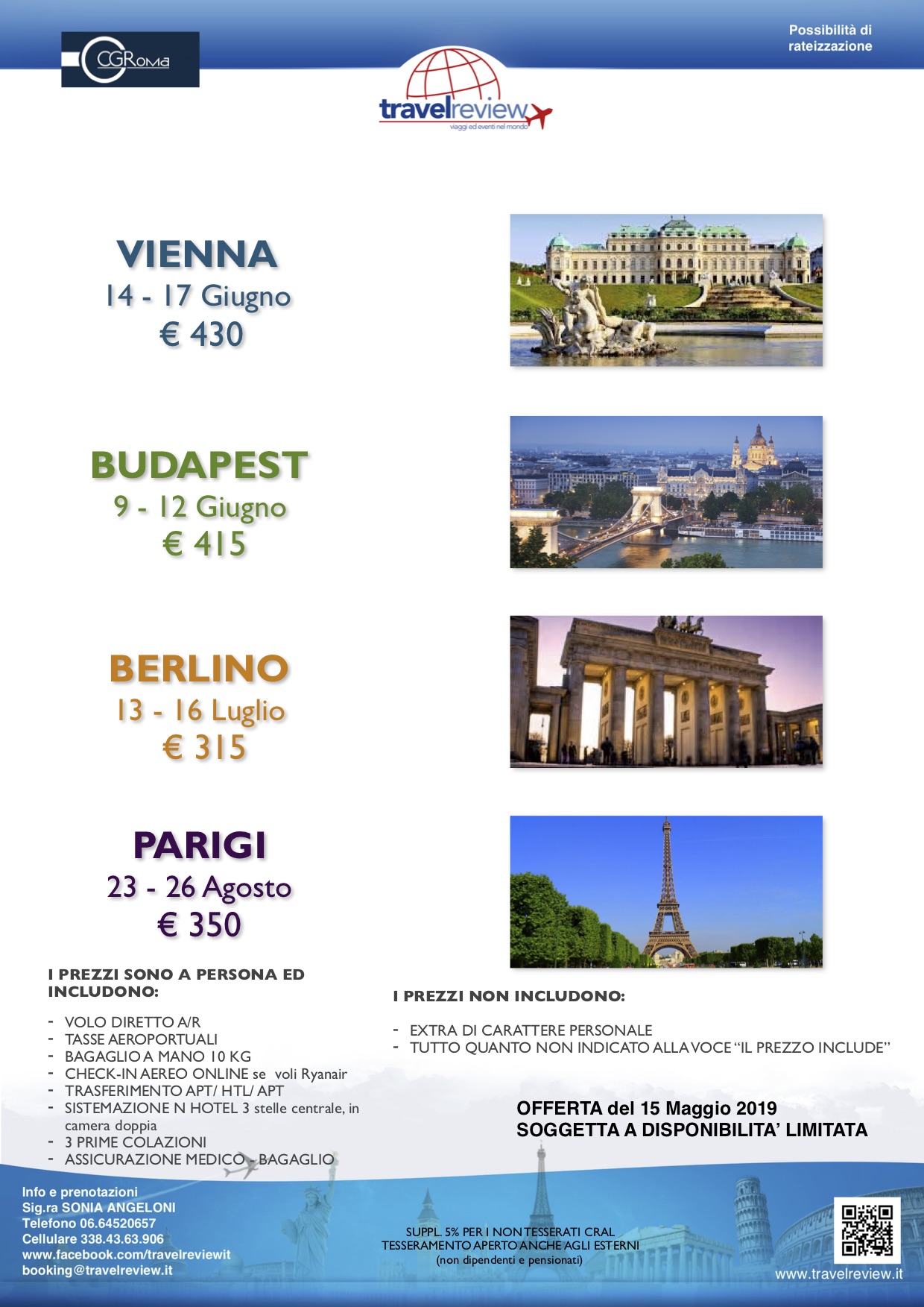 vienna budapest berlino parigi giugno luglio agosto