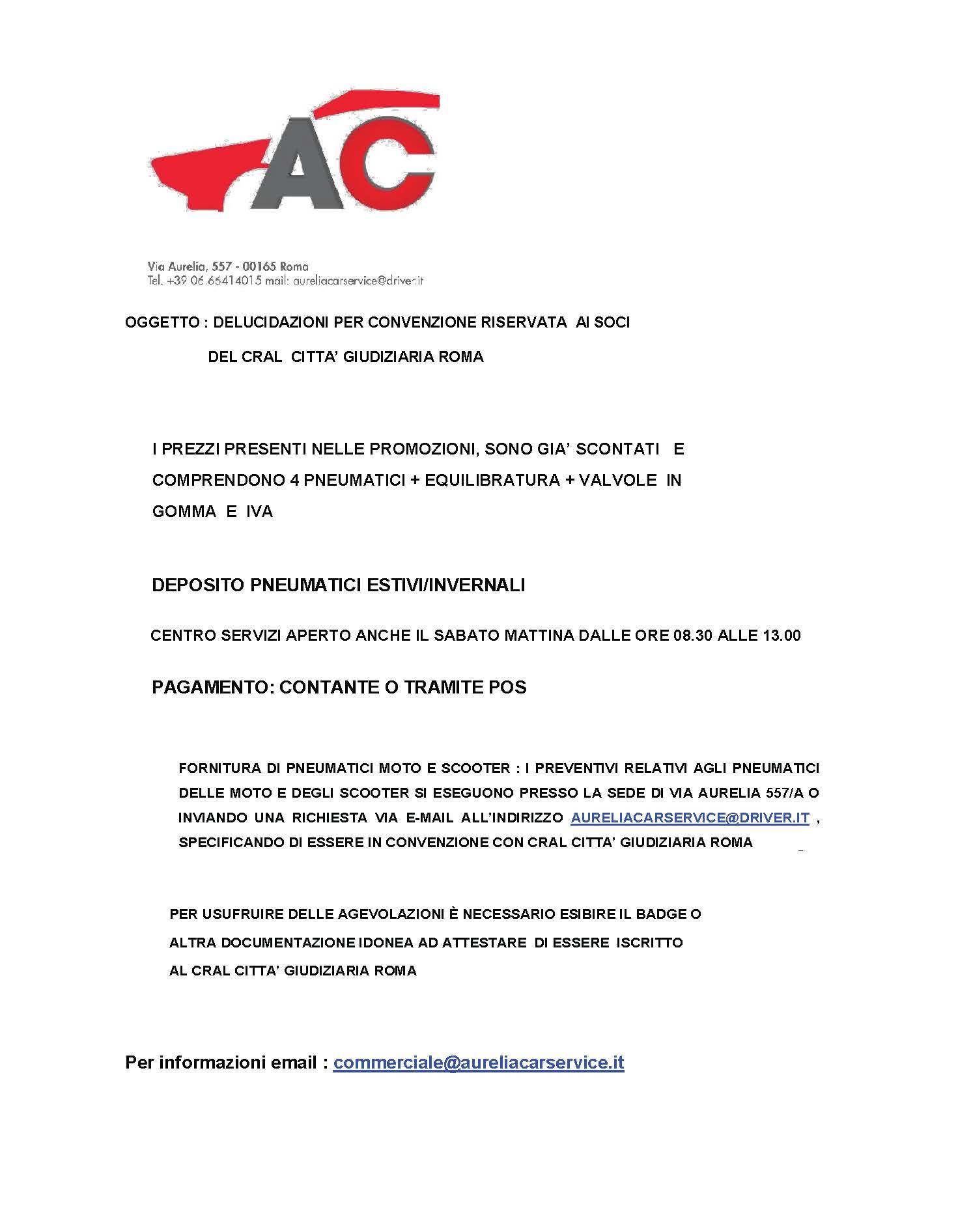 CONVENZIONE 2022 AURELIA CAR SERVICE SRL Pagina 4
