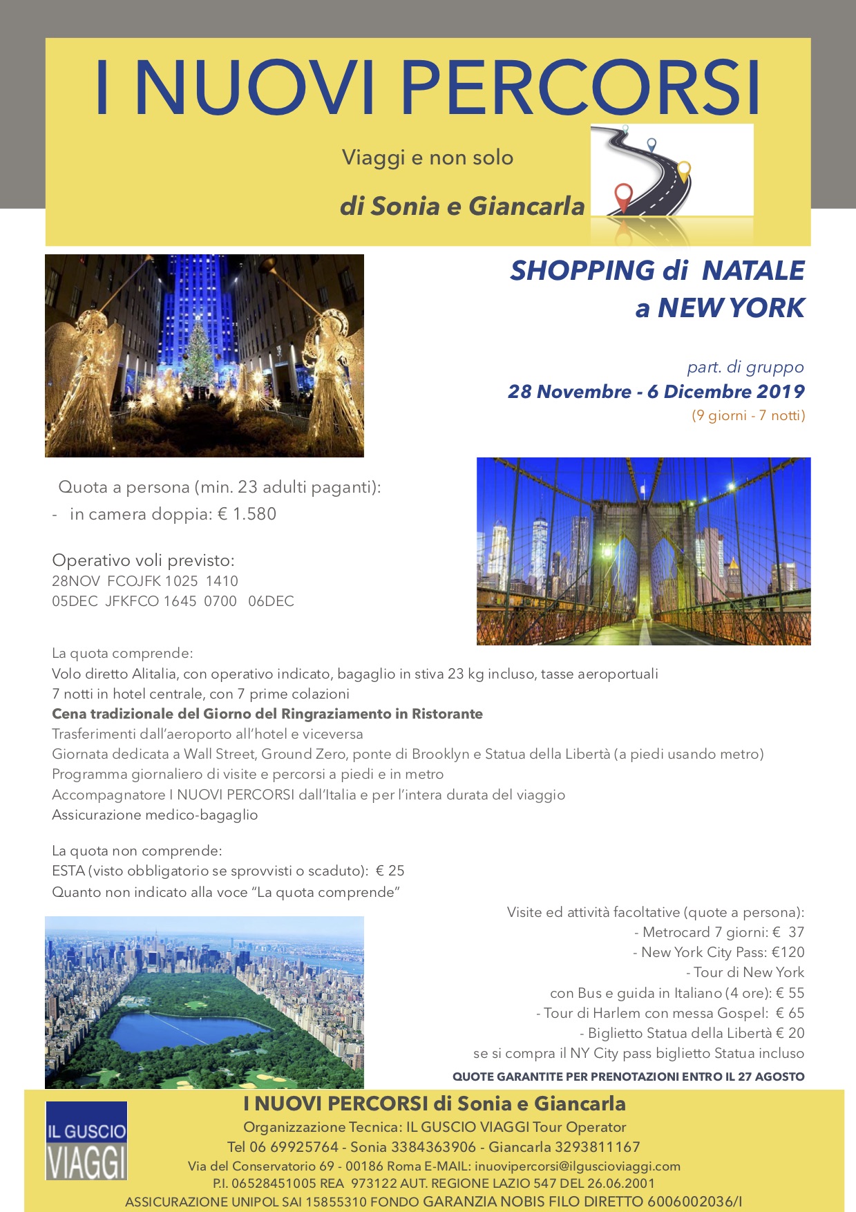 AVVENTO E BLACK FRIDAY 2019 A NEW YORK Part. di gruppo NP