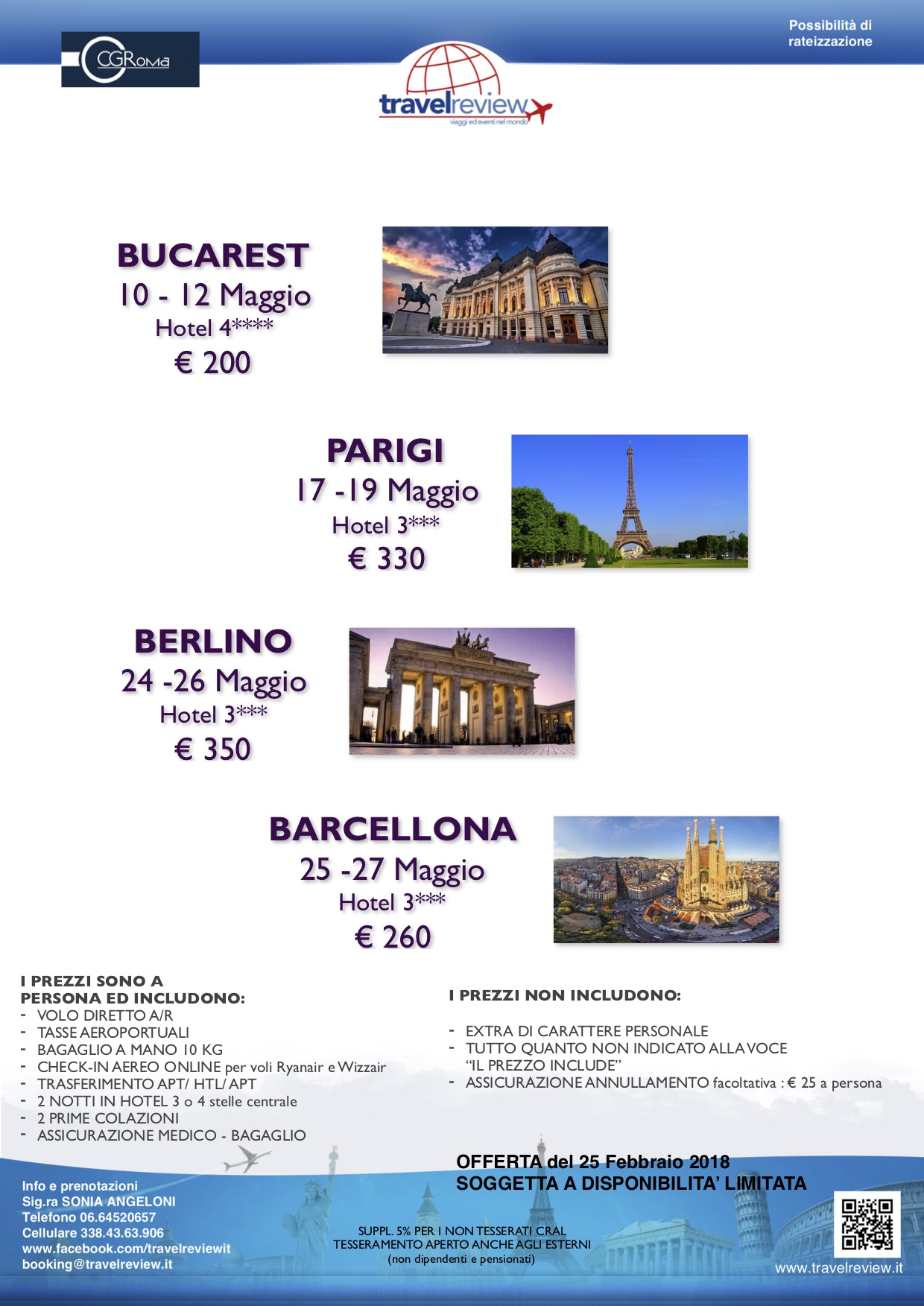 MAGGIO IN EUROPA 2 notti CRAL CIGIRO