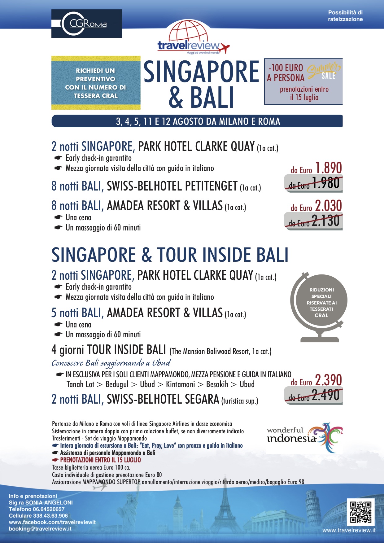 SINGAPORE E BALI CRAL CIGIRO