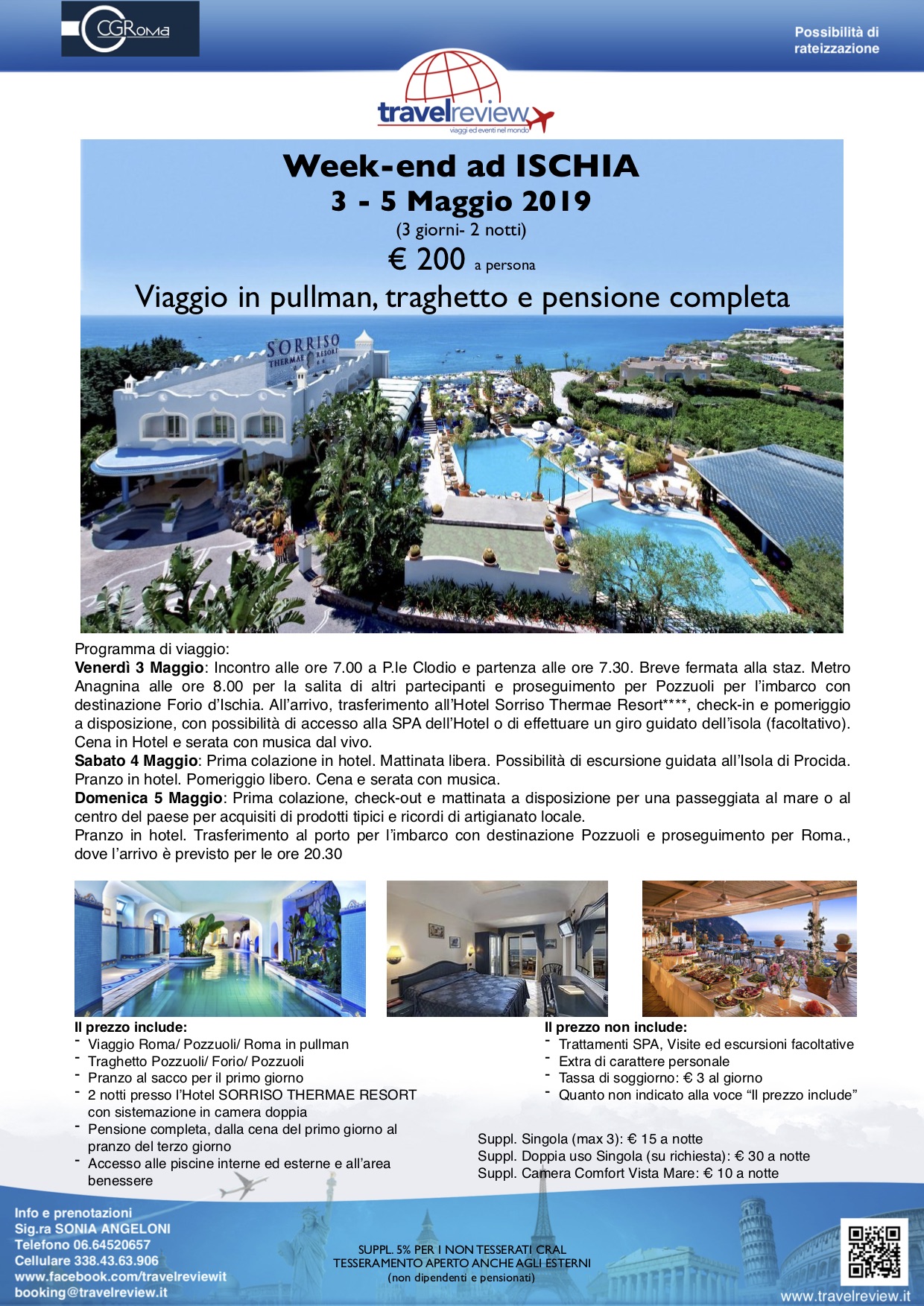 WEEKEND ad ISCHIA 3 5 MAGGIO 19 CRAL CIGIRO