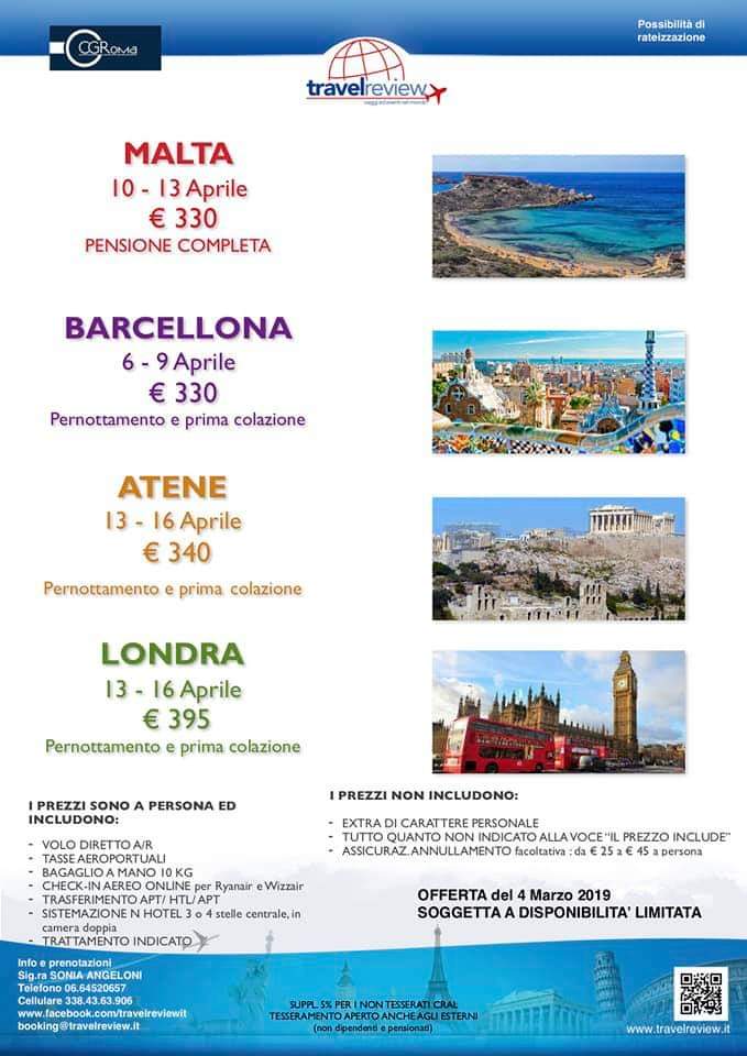 malta barcellona atene londra