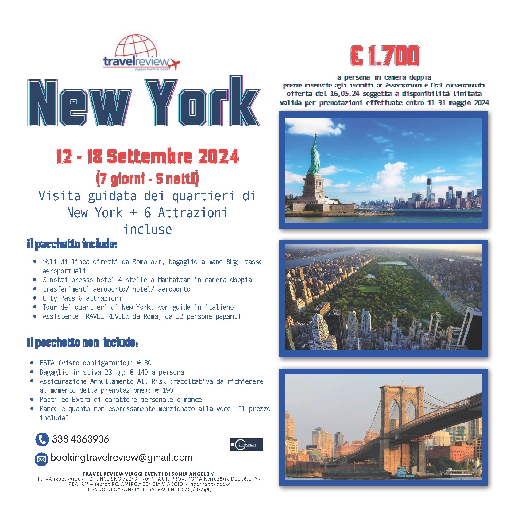 NEW YORK 5 notti