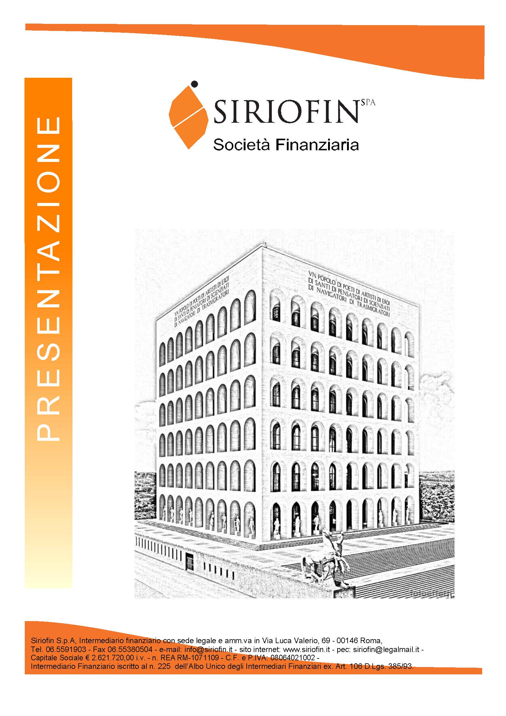 Presentazione Siriofin Spa Pagina 1