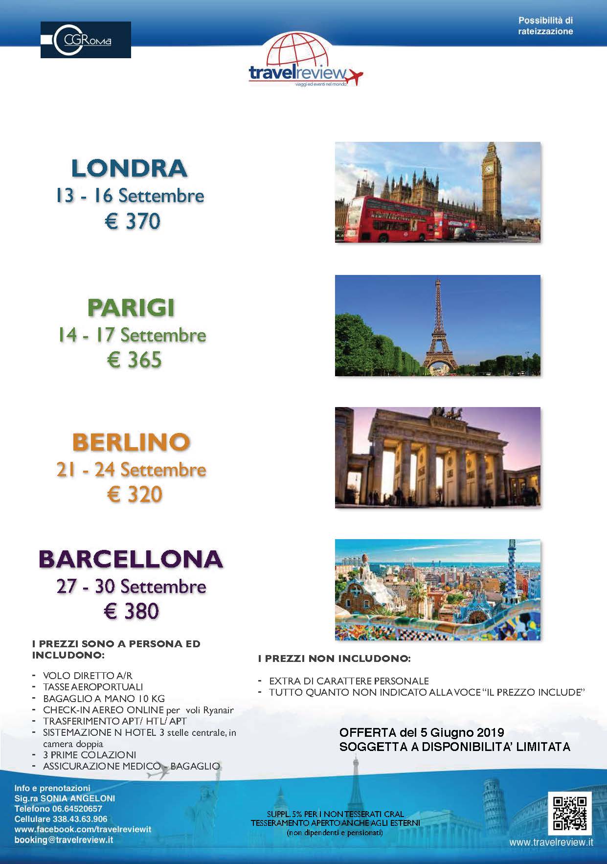SETTEMBRE IN EUROPA 3 notti CRAL CIGIRO compressed