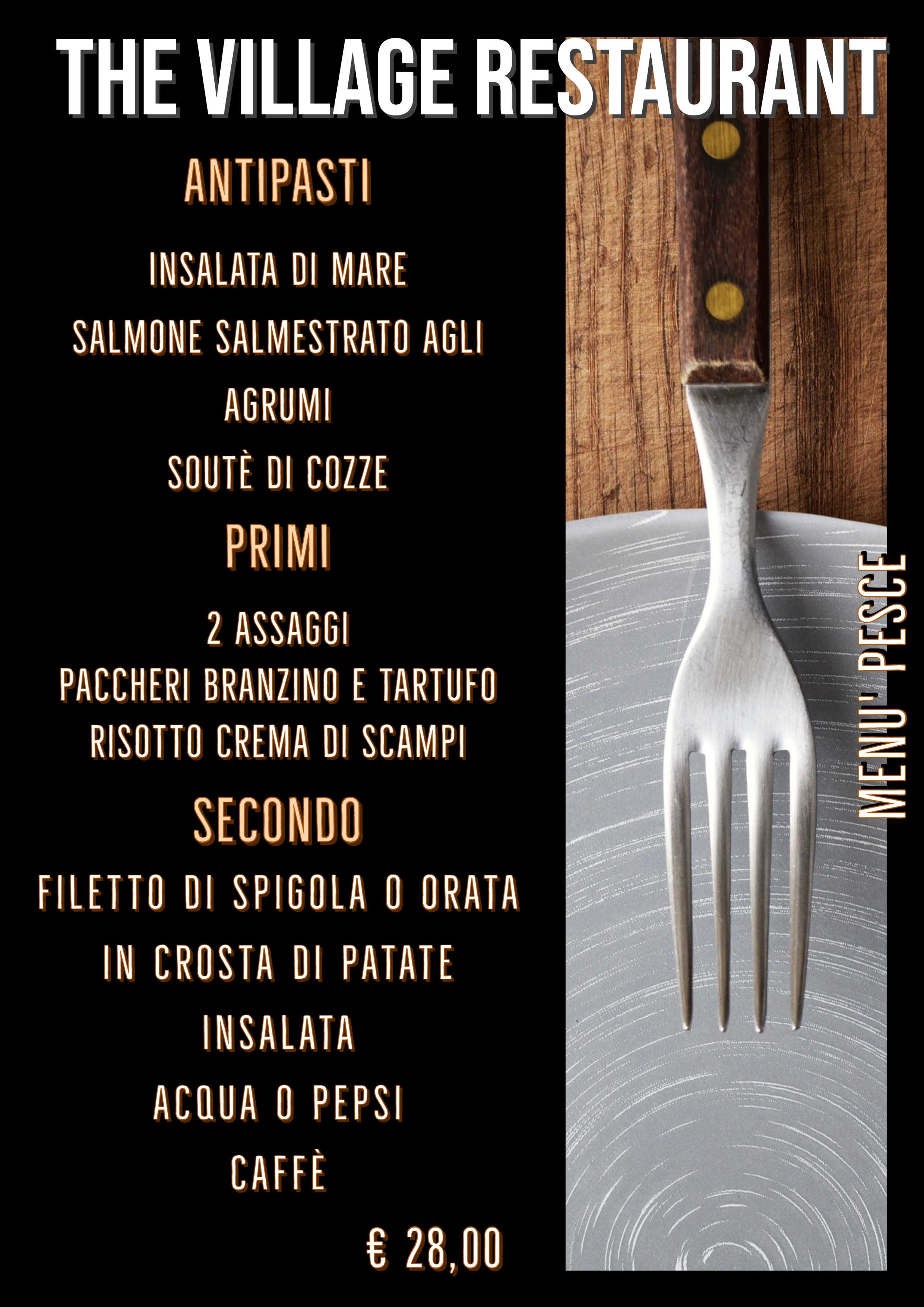 menu pesce 